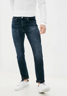 Джинсы, Calvin Klein Jeans, цвет: синий. Артикул: CA939EMLQMO5. Одежда / Джинсы / Зауженные джинсы