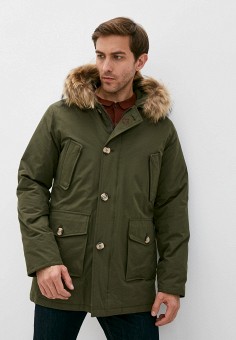 Пуховик, Canadian, цвет: хаки. Артикул: CA998EMJXPA9. Одежда / Верхняя одежда / Пуховики и зимние куртки / Пуховики