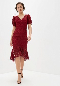 Платье, Chi Chi London, цвет: бордовый. Артикул: CH041EWHSKK8. Chi Chi London