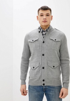 Кардиган, Dissident, цвет: серый. Артикул: DI047EMLMYP0. Одежда / Джемперы, свитеры и кардиганы / Кардиганы