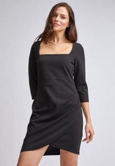Платье, Dorothy Perkins, цвет: черный. Артикул: DO005EWIASY1. 
