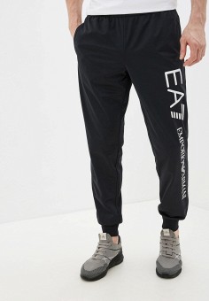 Брюки спортивные, EA7, цвет: черный. Артикул: EA002EMHKYL4. Одежда / Брюки