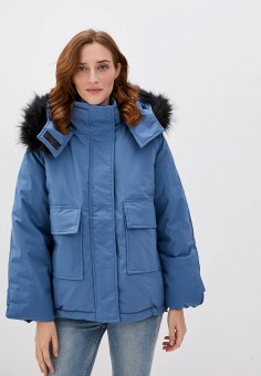 Куртка утепленная, Elsi, цвет: голубой. Артикул: EL026EWKMCI6. Одежда / Верхняя одежда / Elsi
