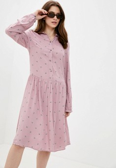 Платье, Finn Flare, цвет: розовый. Артикул: FI001EWKBMG7. Finn Flare