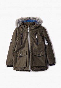 Куртка утепленная, 4F, цвет: хаки. Артикул: FO027EBKIWD9. Мальчикам / Спорт