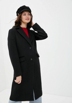 Пальто, Gap, цвет: черный. Артикул: GA020EWMHQI8. Одежда / Верхняя одежда / Gap