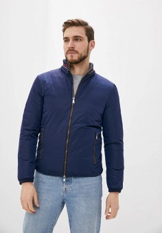 Куртка утепленная, Geox, цвет: серый, синий. Артикул: GE347EMMMLY0. Geox