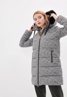 Куртка утепленная, Geox, цвет: серый. Артикул: GE347EWKKRY0. Geox