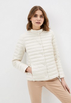 Пуховик, Geox, цвет: бежевый. Артикул: GE347EWMMQY5. Geox