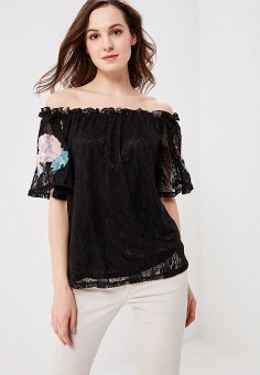 Блуза, Glamorous, цвет: черный. Артикул: GL008EWADAO7. Одежда / Блузы и рубашки / Блузы / Glamorous