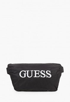 Сумка поясная, Guess, цвет: черный. Артикул: GU460BMLBBG9. Аксессуары / Сумки