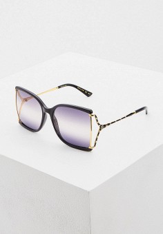 Очки солнцезащитные, Gucci, цвет: черный. Артикул: GU641DWHQPK0. 