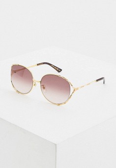 Очки солнцезащитные, Gucci, цвет: коричневый. Артикул: GU641DWHQPK6. 