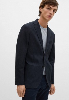 Пиджак, Mango Man, цвет: синий. Артикул: HE002EMKVRB7. Одежда / Пиджаки и костюмы