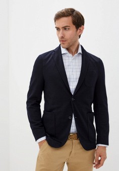 Пиджак, Mango Man, цвет: синий. Артикул: HE002EMLBCZ8. Одежда / Пиджаки и костюмы