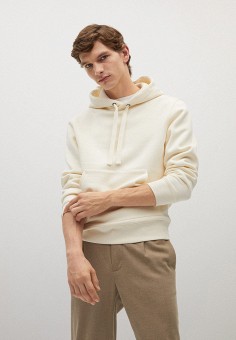 Худи, Mango Man, цвет: бежевый. Артикул: HE002EMLWRB9. Mango Man