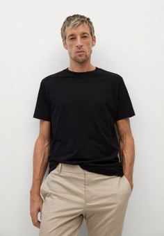 Футболка, Mango Man, цвет: черный. Артикул: HE002EMLWSV2. Mango Man