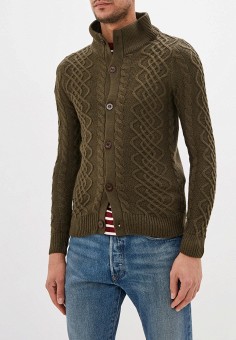 Кардиган, Hopenlife, цвет: хаки. Артикул: HO012EMHBHF7. Одежда / Джемперы, свитеры и кардиганы / Кардиганы