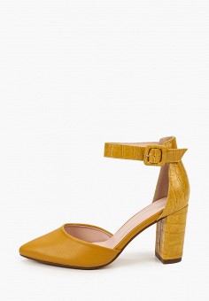 Босоножки, Ideal Shoes, цвет: желтый. Артикул: ID007AWMGEY7. Обувь / Босоножки / Ideal Shoes