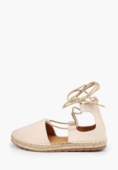 Эспадрильи, Ideal Shoes, цвет: бежевый. Артикул: ID007AWMHED4. Обувь / Эспадрильи