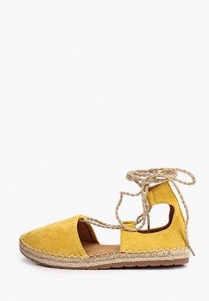 Эспадрильи, Ideal Shoes, цвет: желтый. Артикул: ID007AWMHED5. Обувь / Эспадрильи