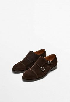Туфли, Massimo Dutti, цвет: коричневый. Артикул: IX001XM00FVJ. Обувь / Туфли / Massimo Dutti