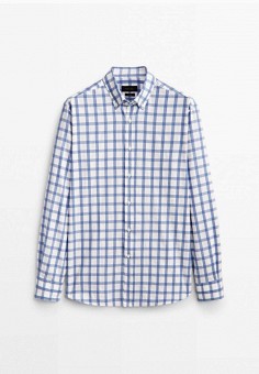 Рубашка, Massimo Dutti, цвет: белый. Артикул: IX001XM00G5C. Одежда / Рубашки / Рубашки с длинным рукавом