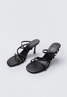 Босоножки, Massimo Dutti, цвет: черный. Артикул: IX001XW012QY. Обувь / Massimo Dutti