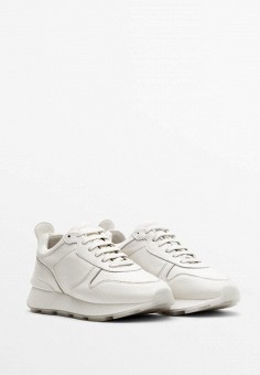 Кроссовки, Massimo Dutti, цвет: белый. Артикул: IX001XW017IW. Обувь / Кроссовки и кеды / Massimo Dutti