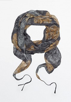 Платок, Massimo Dutti, цвет: серый. Артикул: IX001XW01AOO. Аксессуары / Massimo Dutti