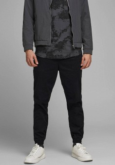Брюки, Jack & Jones, цвет: черный. Артикул: JA391EMMGYM5. Одежда / Брюки