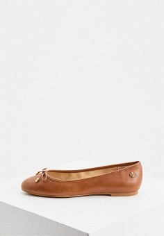 Балетки, Lauren Ralph Lauren, цвет: коричневый. Артикул: LA079AWMASV9. Обувь / Балетки