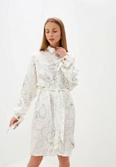Платье, L'Autre Chose, цвет: белый. Артикул: LA932EWFTGC3. Одежда / L'Autre Chose