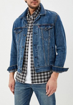 Куртка джинсовая, Levi's®, цвет: синий. Артикул: LE306EMEHJI4. Одежда / Верхняя одежда / Джинсовые куртки