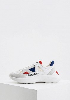 Кроссовки, Love Moschino, цвет: белый. Артикул: LO416AWLLUZ0. Love Moschino