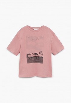 Футболка, Mango Kids, цвет: розовый. Артикул: MA018EBMOHM7. Mango Kids