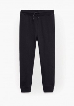 Брюки спортивные, Mango Kids, цвет: черный. Артикул: MA018EBMPEI7. Мальчикам / Одежда