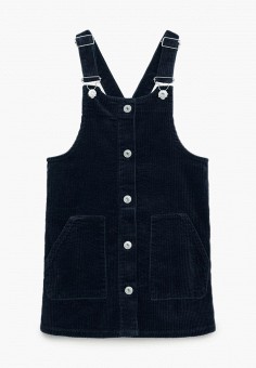 Платье, Mango Kids, цвет: синий. Артикул: MA018EGMOHI5. Девочкам / Одежда / Платья и сарафаны