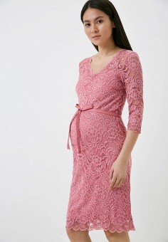 Платье, Mamalicious, цвет: розовый. Артикул: MA101EWJPDU7. Mamalicious