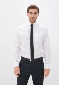 Рубашка, Marks & Spencer, цвет: белый. Артикул: MA178EMLKKY7. Одежда / Рубашки / Рубашки с длинным рукавом