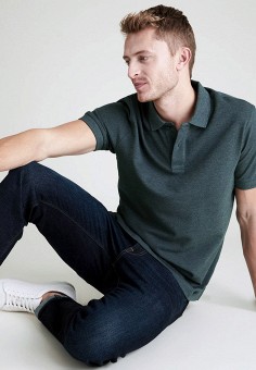 Поло, Marks & Spencer, цвет: зеленый. Артикул: MA178EMMEGW9. Одежда / Футболки и поло / Поло