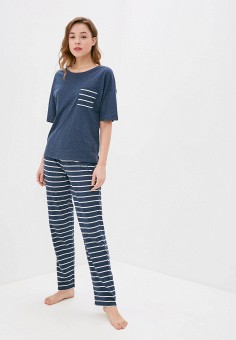 Пижама, Marks & Spencer, цвет: синий. Артикул: MA178EWMDTX7. 
