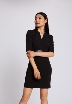 Платье, Morgan, цвет: черный. Артикул: MO012EWJTBG8. Morgan