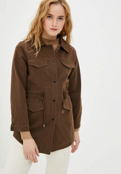 Куртка, Moki, цвет: коричневый. Артикул: MO070EWMEOU3. Одежда / Moki