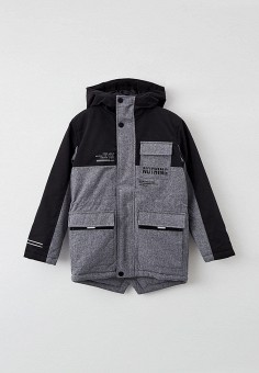 Куртка утепленная, O'stin, цвет: серый. Артикул: MP002XB016QC. Мальчикам / Одежда / Верхняя одежда / Куртки и пуховики