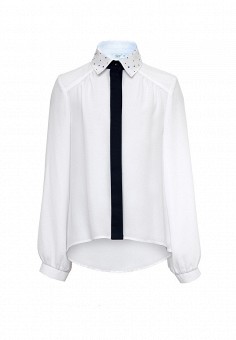 Блуза, Sly, цвет: белый. Артикул: MP002XG00B1K. Sly