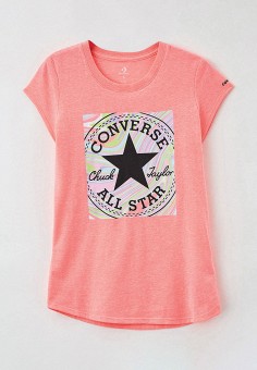 Футболка, Converse, цвет: розовый. Артикул: MP002XG01K24. Converse