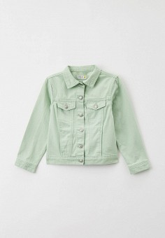 Куртка джинсовая, Sela, цвет: зеленый. Артикул: MP002XG01OGK. Девочкам / Одежда / Верхняя одежда / Куртки и пуховики