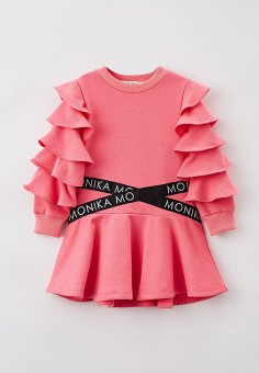 Платье, Monikamo, цвет: розовый. Артикул: MP002XG01Z4L. Девочкам / Одежда / Платья и сарафаны