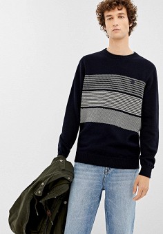 Джемпер, Springfield, цвет: синий. Артикул: MP002XM0524A. Springfield